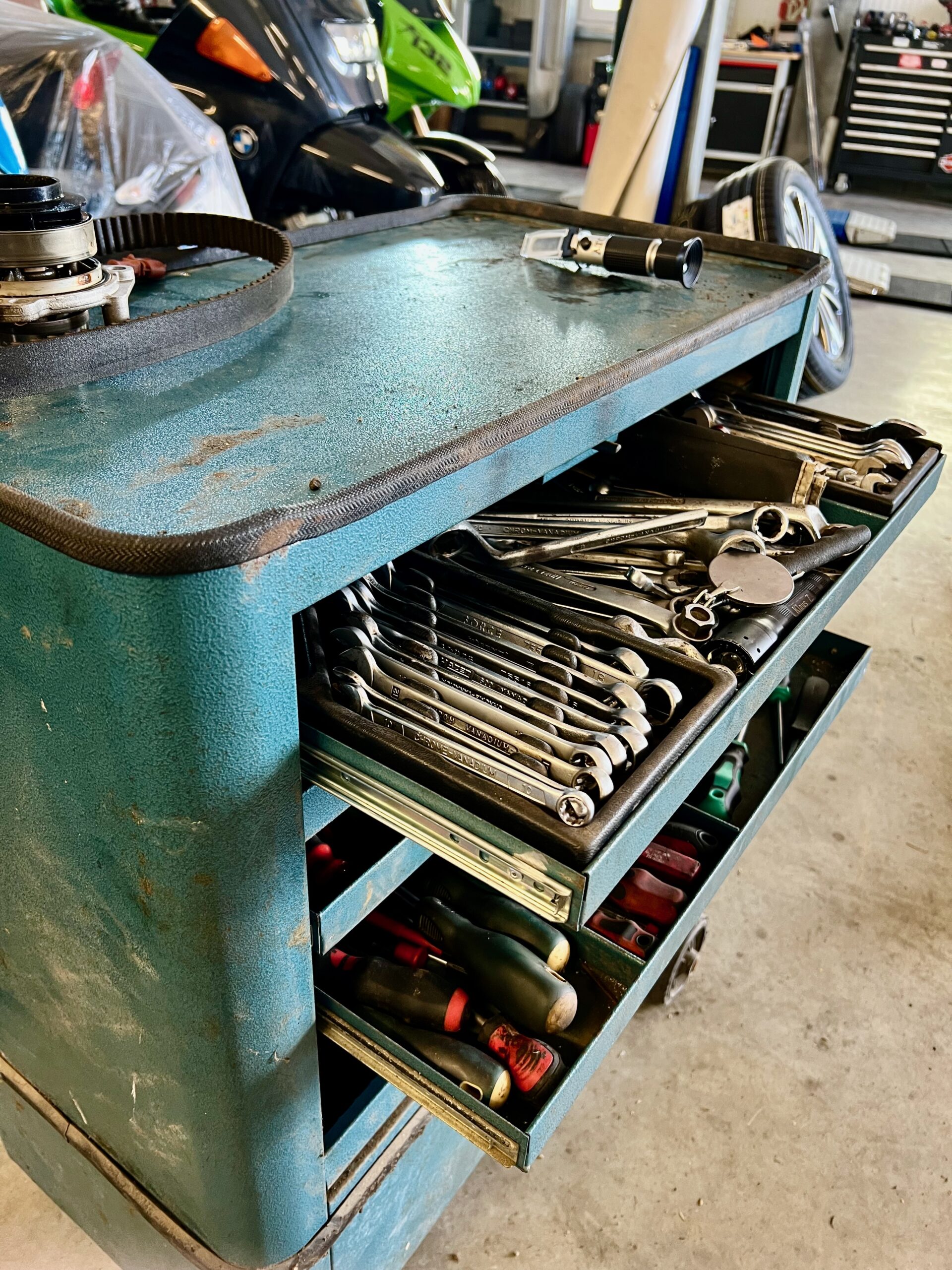 Heavy use Werkzeugkiste mit Schraubenschlüsseln